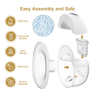 Nuevo producto integrado sin BPA, <span class=keywords><strong>manos</strong></span> <span class=keywords><strong>libres</strong></span> portátil, 4 modos, 9 niveles, inalámbrico, portátil, inteligente, <span class=keywords><strong>sacaleches</strong></span> eléctrico S32 - Product Image 4