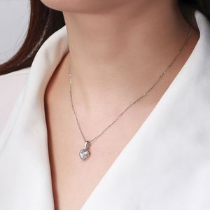 Juego de Joyas de Circonita en Forma de Corazón para Mujer, Plata de Ley 925, Regalo de Boda, Compromiso, Aniversario, Elegante - Product Image 4