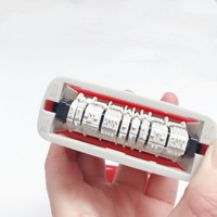 Tampons automatiques à encreur automatiquement avec double date de production et d'expiration sur plastique
