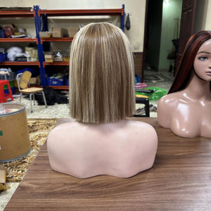 Peluca de Cabello Humano de Alta Calidad, 100% Cabello Remy, Frente de Encaje, Peluca Lisa Natural, Densidad Personalizada para el Mercado Global - Product Image 1