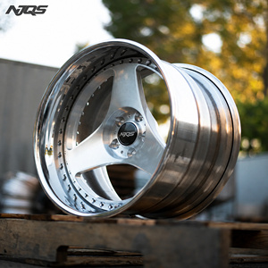 ล้อฟอร์จ NJQS Custom ขนาด 16 <span class=keywords><strong>17</strong></span> 18 19 20 นิ้ว แบบ 2 ชิ้น 3 ก้าน สำหรับรถยนต์ 5X112 5X108 5X114.3 5X120 ขอบลึก ขัดเงา - Product Image 1