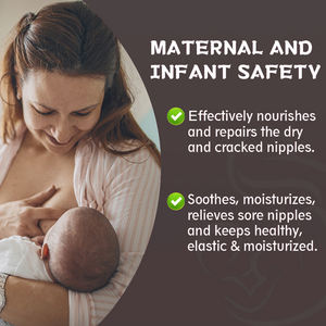 Baume de mamelon biologique 100% naturel, marque privée, soins de sécurité, apaise les douleurs craquelées, beurre de mamelon d'allaitement biologique pour femmes - Product Image 3