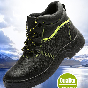 2023 cina calzature in gomma da uomo resistenti in vera pelle per stivali di sicurezza con punta in acciaio invernale - Product Image 2