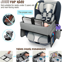 Plateau de siège auto pour enfants pour les voyages, essentiels pour les voyages en voiture, plateau de table pour siège auto pour les voyages en voiture