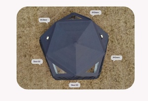 Grande tente de <span class=keywords><strong>camping</strong></span> gonflable hexagonale, hauteur 3,1 m, tissu TC 320g, imperméable, pour le <span class=keywords><strong>camping</strong></span> en groupe - Product Image 6