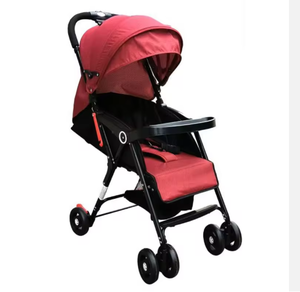 Cochecito de Bebé Ligero y Portátil, Plegable, de Lino y Aleación, con Ruedas de EVA, Autoestable, de Plástico - Product Image 4