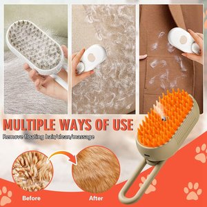 Peigne électrique rotatif de haute qualité <span class=keywords><strong>pour</strong></span> animaux de compagnie, vaporisateur, nettoyage à la vapeur, toilettage, brosse de nettoyage des poils d'animaux, peigne - Product Image 5