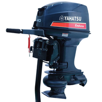 Moteur hors-bord YAHATSU 2 temps 40 CV à propulsion par jet, démarrage électrique, trim et tilt électriques, commande par timon, compatible avec les modèles d'origine YAMAHA