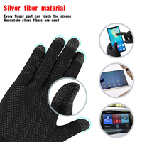 Gants tactiles pour jeux, manchons de doigt pour jeux mobiles, embouts de doigt en fibre conductrice, respirants, adaptés aux jeux mobiles Android et iOS