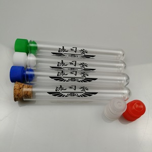 Seeking Excellence Plastic Printed Test Tubes 12x100mm With Logo And Cork <b>Stopper</b> For Laboratory Use - Product Image 4