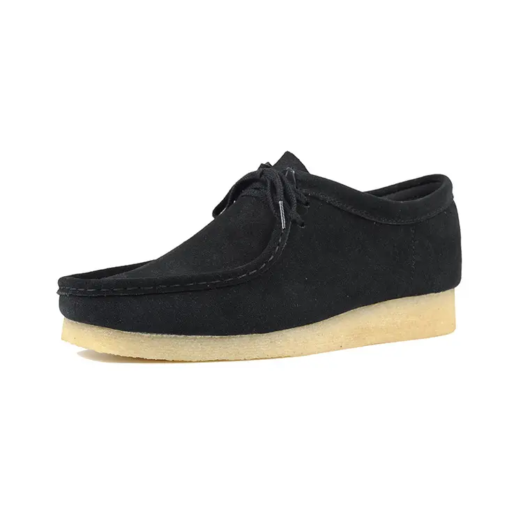 FASHION SHOE wholesale camping shockproof men's white casual wallabee leather shoes for men