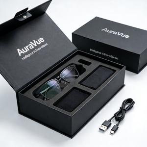 Caja <span class=keywords><strong>de</strong></span> Cartón Corrugado Resistente <span class=keywords><strong>para</strong></span> Gafas con Inserto, Almacena Gafas Inteligentes y Cargador <span class=keywords><strong>para</strong></span> Transporte - Product Image 1