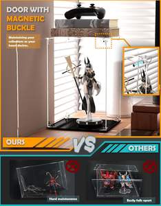 علبة عرض أكريليك شفافة لتجميع صناديق العرض والتماثيل والمقتنيات ، وتوفير الحماية من الغبار - Product Image 2