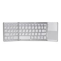 Clavier mini pliable sans fil pour ordinateur portable et tablette, interface USB-C, pavé tactile, design ultra fin, touches multimédias étanches, nouveau