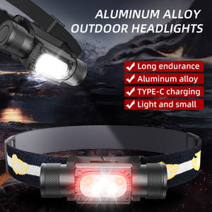 Lampe Frontale LED Haute Puissance pour Camping, Torche Frontale Rechargeable 18650 avec 8 Modes, Lampe de Tête - Product Image 2