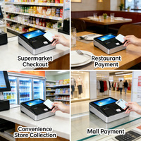 Terminal de point de vente intelligent Android avec imprimante intégrée, écran 11,6 pouces, tout-en-un, Wi-Fi, compatible Windows 10 et Android 11, équipement financier