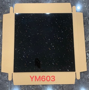 Oferta Especial: Baldosas de Porcelana Brillante de 60x60 cm para Piso, Baldosas de Porcelana Estándar con Aspecto de Mármol Negro - Product Image 2