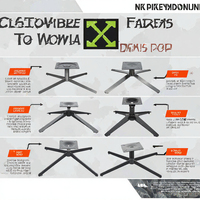 Support de table à manger robuste personnalisable, installation facile, design moderne et classique, structure en fonte métallique pour usage hôtelier