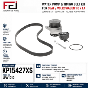 Kit de Correa de Distribución FEI con Bomba de Agua KP15427XS para Vw 1.4 Seat 1.4, Kit de Correa de Distribución Directo de Fábrica, Accesorios para <span class=keywords><strong>Auto</strong></span> de Alta Calidad - Product Image 5