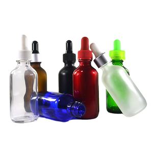 खाली जेनेरिक बोस्टन दौर 0.5oz 1oz 2oz 4oz 8oz एम्बर साफ नीले आवश्यक तेलों ग्लास ड्रॉपर की बोतलें - Product Image 1