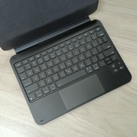 Étui pour tablette Laudtec pour clavier et coque Apple Magic, Bluetooth universel, pavé tactile rétroéclairé intelligent, personnalisé pour iPad Pro 11 M4/M5