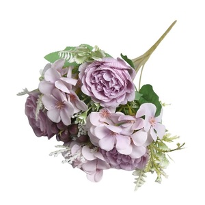 Ramo de Peonías Artificiales Lichao, Flor de Seda para Decoración de Bodas y Hogar, Arreglo Floral Hecho a Mano - Product Image 5