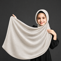 Voile pour enfants 1003 en tissu hijab, soie diamantée respirante et légère, 100 % mousseline, idéal pour le quotidien des enfants - Grande vente