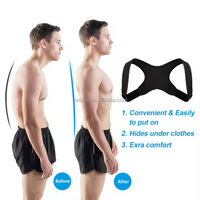 Tailles personnalisées Orthèse de soutien dorsal en néoprène Correcteur de posture Ceinture de correction de posture réglable