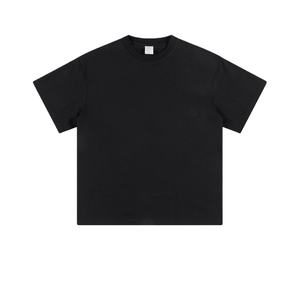 T-shirts pour hommes à manches courtes, col rond, couleur unie, en coton 100 %, poids lourd 260 GSM, impression personnalisée du logo TKAN595D - Product Image 2