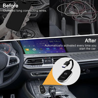 2025 nouveau Woobobobox usine Stable Oem Linux S7 2 en 1 adaptateur de dongle Carplay sans fil WIFI 5.8 BT 5.4 avec câble de type nouilles