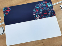 Grand tapis de jeu blanc à sublimation unie