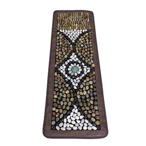 Coussin de massage pour les pieds en galets naturels, couverture de massage des points d'acupuncture des pieds, coussin de massage pour la thérapie des pieds à domicile - Product Image 4