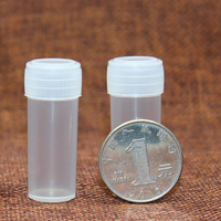 Flacon en plastique de 5 ml 5 g, mini-bouteille, pot d'échantillon, flacons cylindriques, flacons à vis, conteneur de stockage pour pilules, liquides, poudres, capsules, couleurs personnalisées, OEM