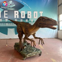 Dinosaure mécanique réaliste Velociraptor, modèle robotique articulé avec servomoteur pour parcs, musées, expositions et divertissement pour enfants