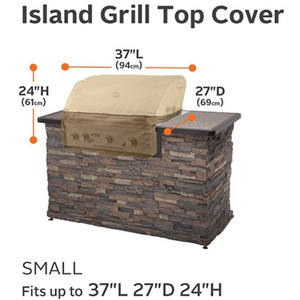 Housse de barbecue d'extérieur coupe-vent, imperméable, anti-poussière, anti-neige et anti-soleil avec accessoire de grille intégré, type sac - Product Image 3