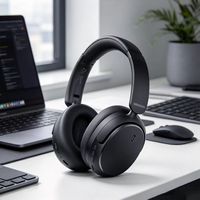 Headphone ANC Over Ear 5.4 Nirkabel Peredam Kebisingan Aktif Grosir Pabrik OEM