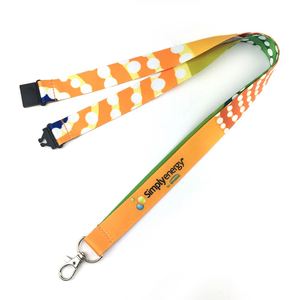 Cheap Custom Logo Dye Sublimation Polyester Lanyard Neck Lanyard Strap With Metal <b>Hook</b> - Product Image 1