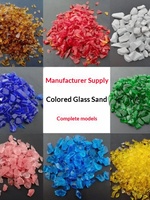 Sable de verre coloré teinté en vrac, granulés de verre pour aquarium, remplissage de vase, pot de plantes succulentes, aménagement paysager, artisanat DIY
