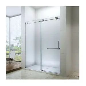 Large Free Standing Corner Fiberglass Shower Stall Enclosures