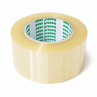 Ruban adhésif BOPP ultra-transparent simple face 55 mm x 150 m, ruban d'emballage industriel durable, adhésif acrylique puissant, rouleau de ruban d'expédition
