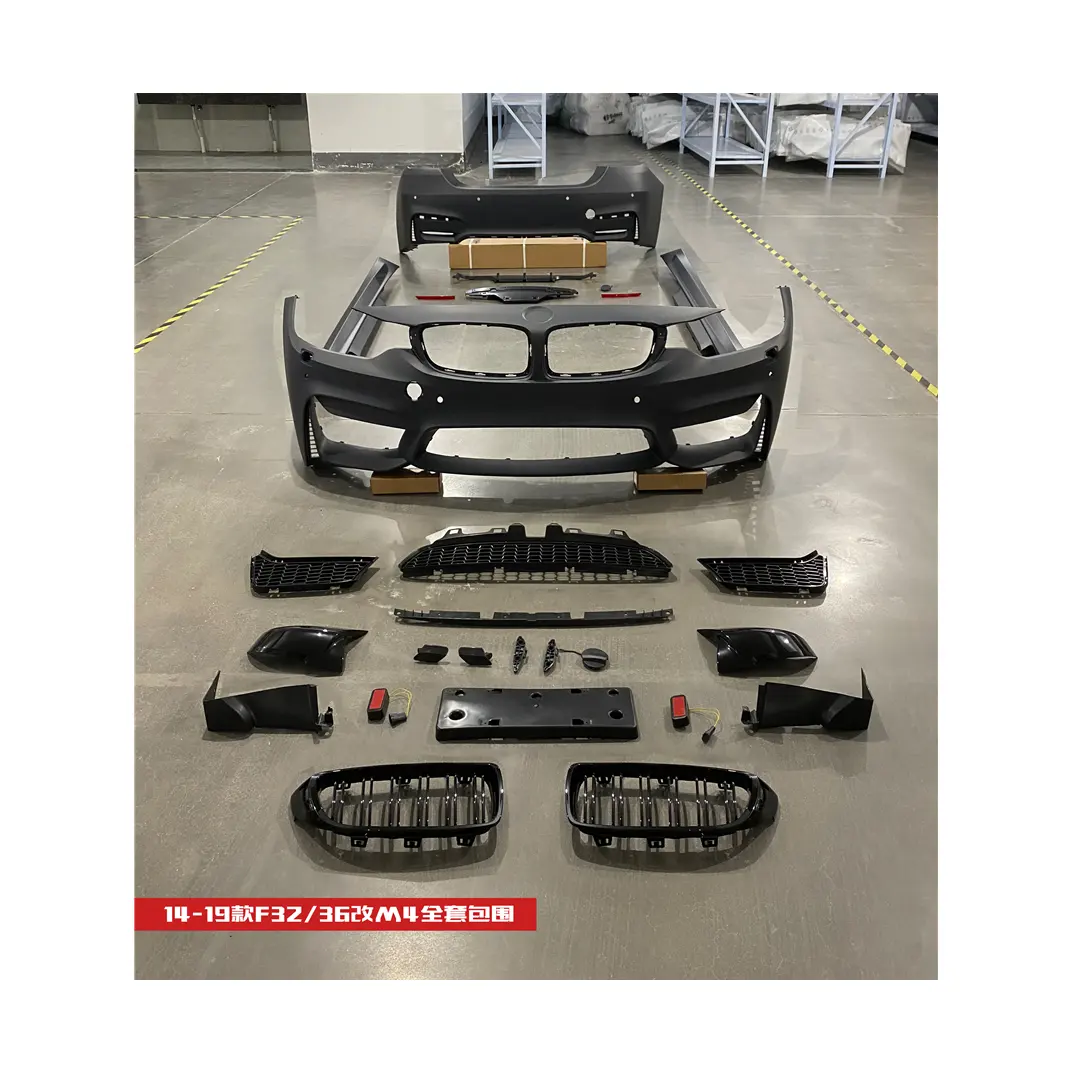 Bodykit für BMW 4er F32 F36 2014-2019 Upgrade auf M4 Style Front Hecks toß stange mit Kühlergrill Seitens ch weller Heck diffusor