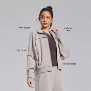 <span class=keywords><strong>Ensemble</strong></span> de survêtement pour femmes de haute qualité, deux pièces, <span class=keywords><strong>jogging</strong></span> ample, pantalon large, respirant, tenue de sport, tenue de sport - Product Image 2