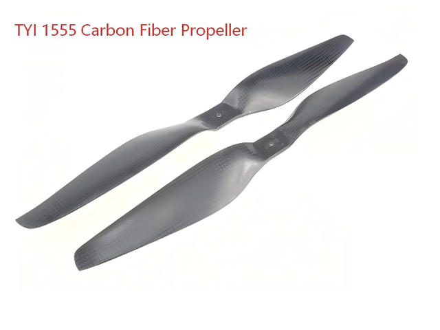 TYI 1555 Carbon Fiber Propeller CW CCW Pair Straight Blade 4-Axis Helicopter Drone High Efficiency Protection Private Mold RC