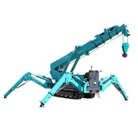 Grue araignée à bras télescopique de 1000 kg de capacité, grue de levage universelle pour divers espaces