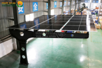 Supports de montage solaire OEM ZAM pour abris de voiture, supports de montage solaire en acier au carbone pour abris de voiture, supports de montage solaire photovoltaïque pour abris de voiture