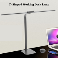Lampe de bureau LED moderne à col de cygne pliable, télécommande, 7 niveaux de luminosité, minuterie, CRI élevé 90, électrique DC 2800-6000K
