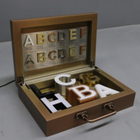 CARREY Boîte d'échantillons de lettres Led personnalisées Mini enseigne Logo pour affichage professionnel Lettre de canal lumineuse portable pour entreprise