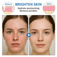 Masque en gel hydratant et éclaircissant de qualité supérieure, vitamine C, rétinol, anti-rides, peptide de cuivre bleu, masque facial en poudre biologique