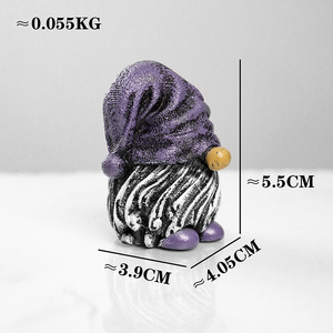 ประติมากรรมคนแคระในสวน ตุ๊กตาเรซิ่น ตกแต่งคริสต์มาสในร่มและกลางแจ้ง ตกแต่งสวนบ้าน ตุ๊กตาโนม รูปทรงแปลกตา - Product Image 4