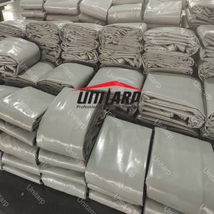 <span class=keywords><strong>Bâche</strong></span> enduite de PVC traitée aux UV de la couverture 650gsm de véhicule de camion grands morceaux avec les œillets renforcés - Product Image 1